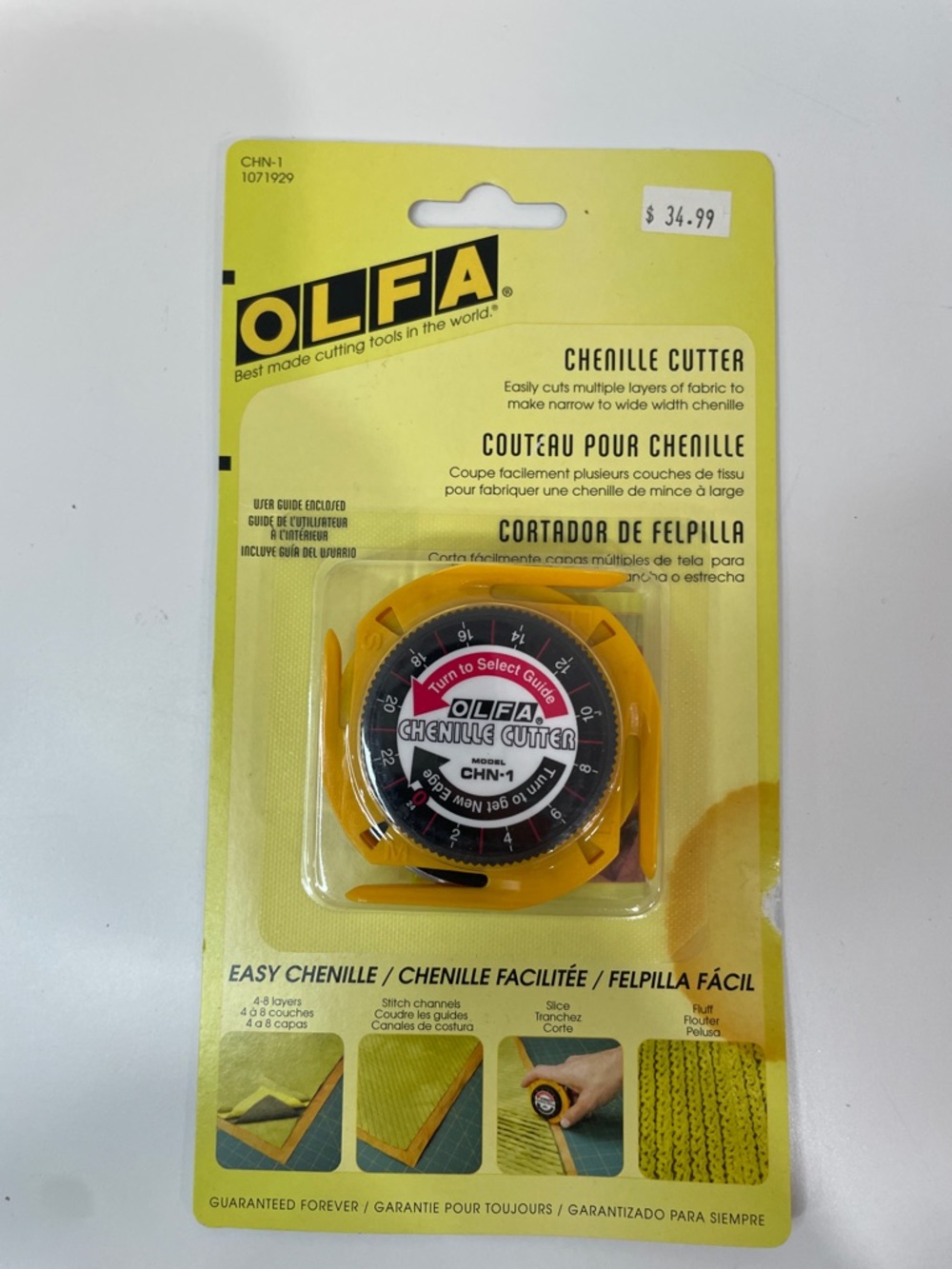 OLFA Chenille Cutter - Yellow/Black